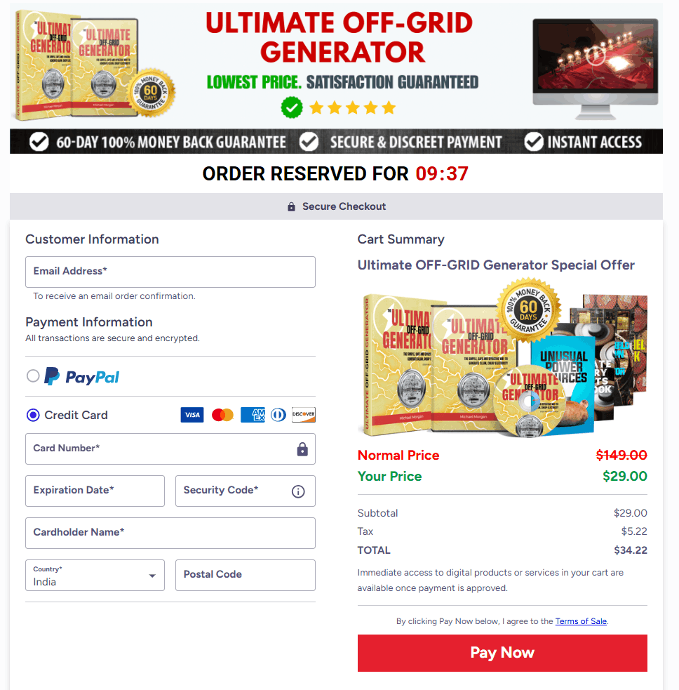 Ultimate Off-Grid Generator - Secure-Checkout